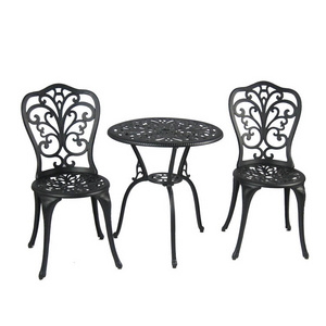 Patio garden cast aluminum Antique Bronze 3 Piece Bistro Set