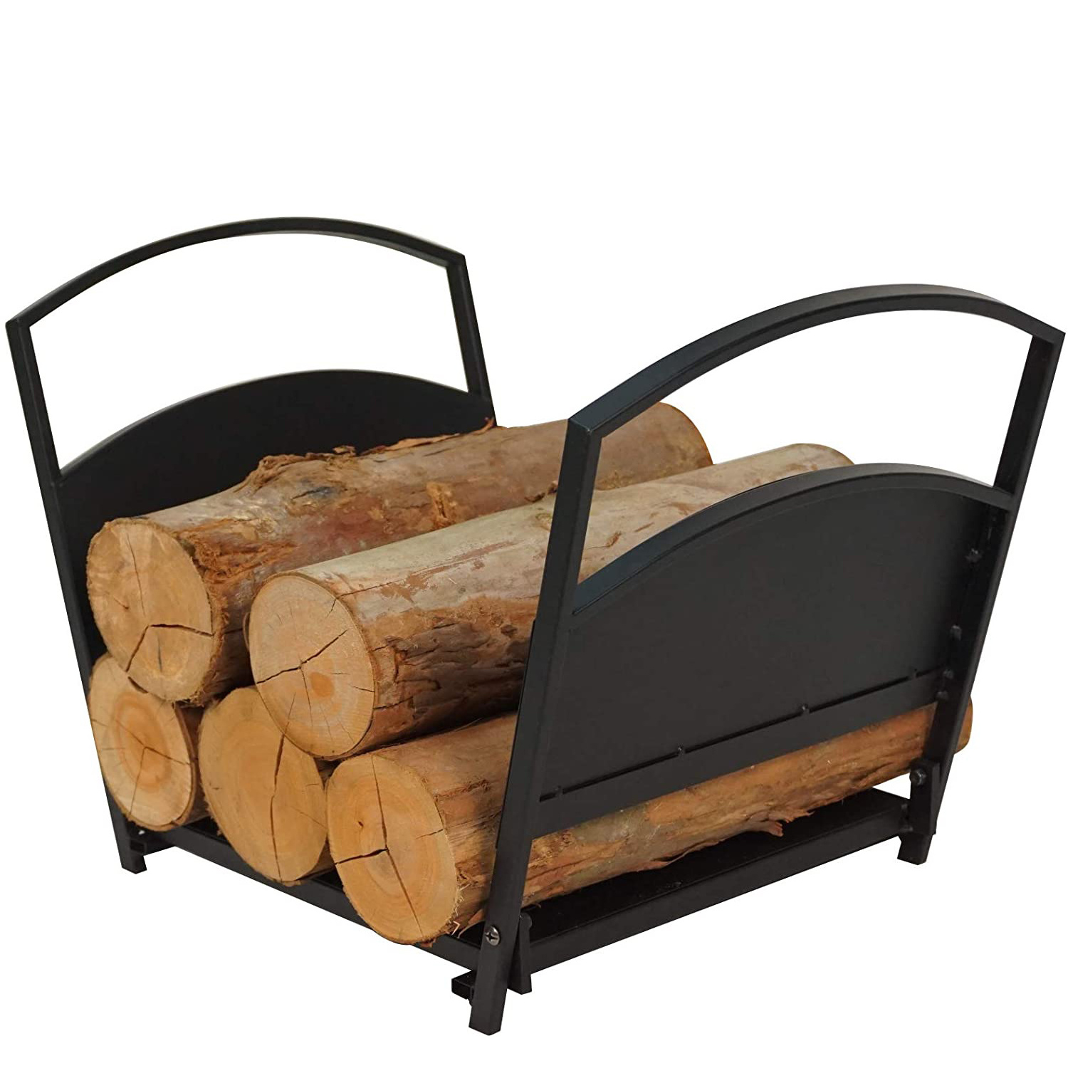 Firewood Rack Heavy Duty Small Firewood Holder for Fireplace, Indoor/Outdoor Log Rack Wood Holder