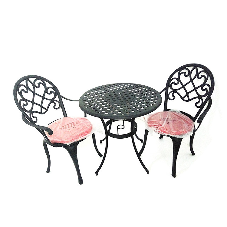 black wrought iron french bistro garden coffee table sets