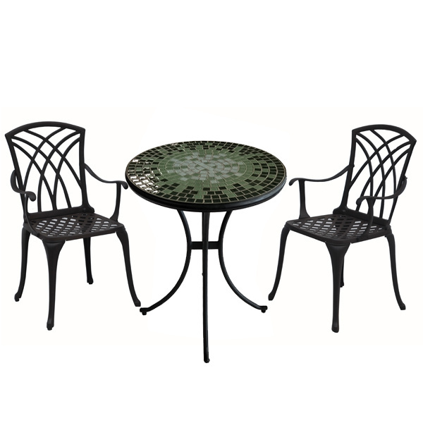 garden furniture outdoor iron cast aluminium garden sofa bistro set metal