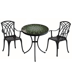 garden furniture outdoor iron cast aluminium garden sofa bistro set metal