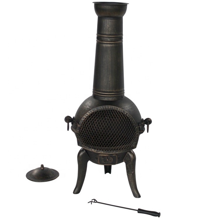 112cm Wooding burning Cast Iron Outdoor Chiminea