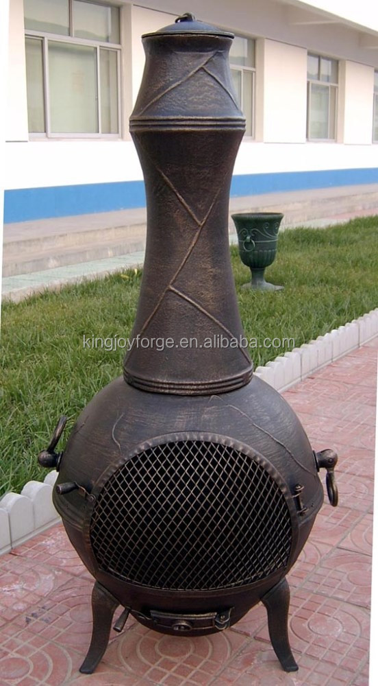 outdoor cast iron wood stove terracotta firepit