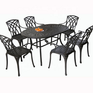 USA Europe market popular cast iron Outdoor Patio Dining garden furniture