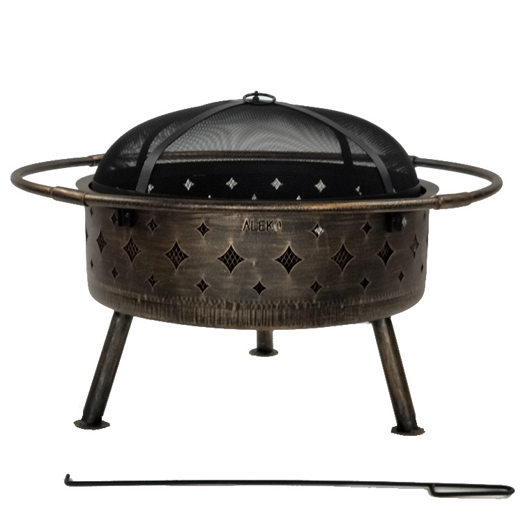 outdoor metal FireBeauty Wood Burning indoor fire pit for garden