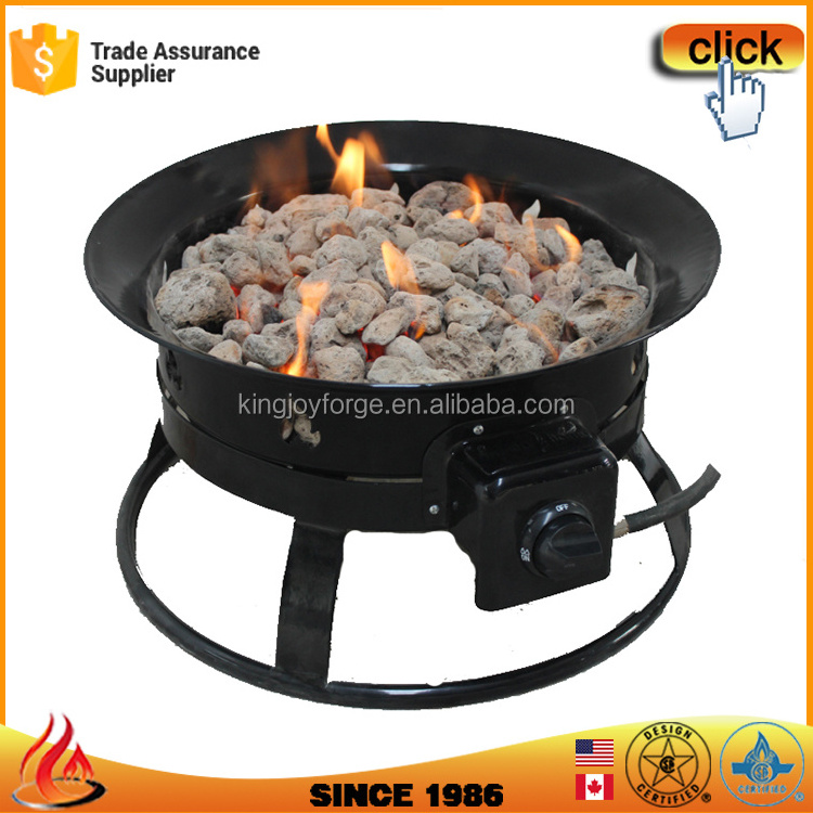 Best Choice Outdoor Camping Steel Gas Fire Pit With Metal Cover