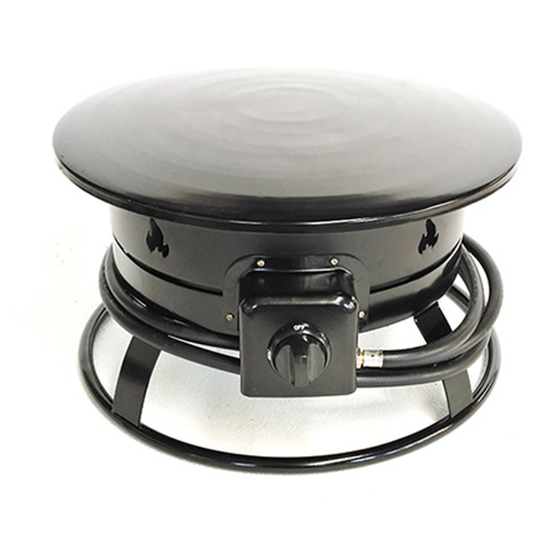 Multifunction round gas fire pit outdoor burner