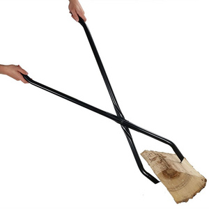 40 Inch hand log grabber used for Wood-Burning Fire Pit or Fireplace Log Grabber