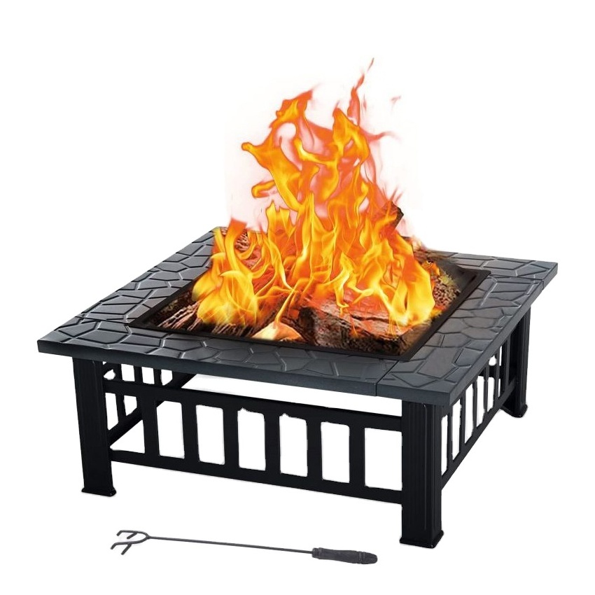 Multifunctional Patio Backyard Garden 4 functionsblack smores smores steel tabletop fire pit