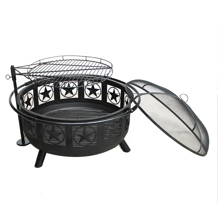 Modern fire pit wood burning outdoor Garden furniture fire pit camping barbecue protatif