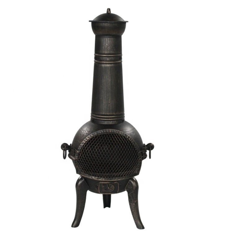 112cm Wooding burning Cast Iron Outdoor Chiminea