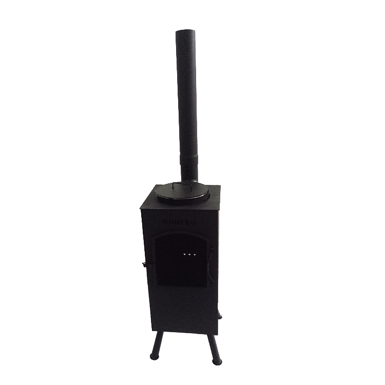 Garden heater steel chimenea tall chimney wood burning fire pit