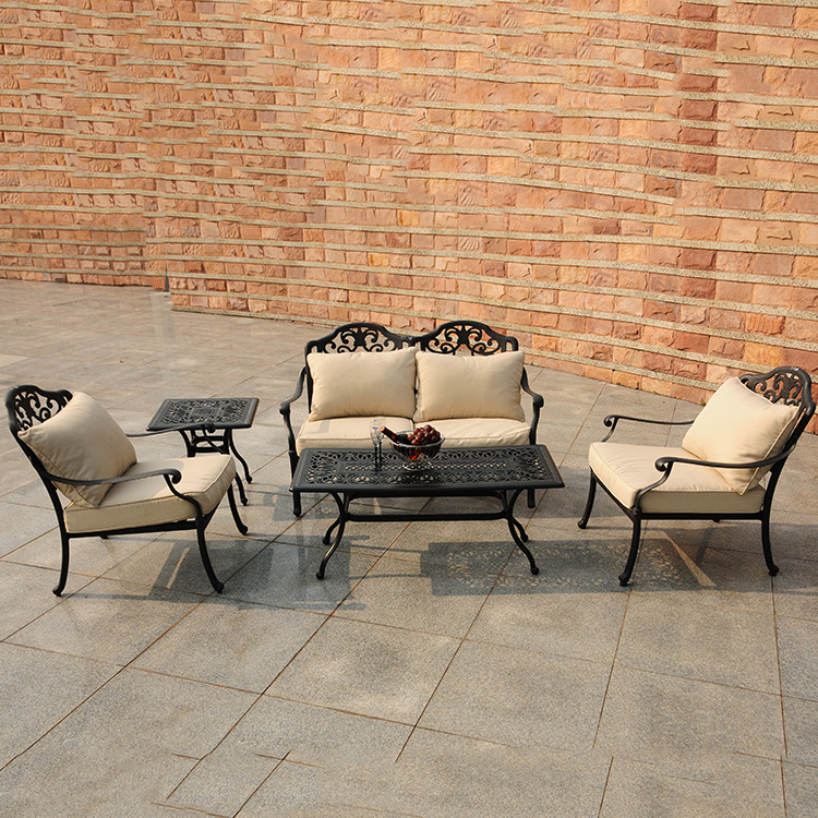 4 Piece Outdoor Furniture Aluminium casting outdoor garden furniture Sofa Set