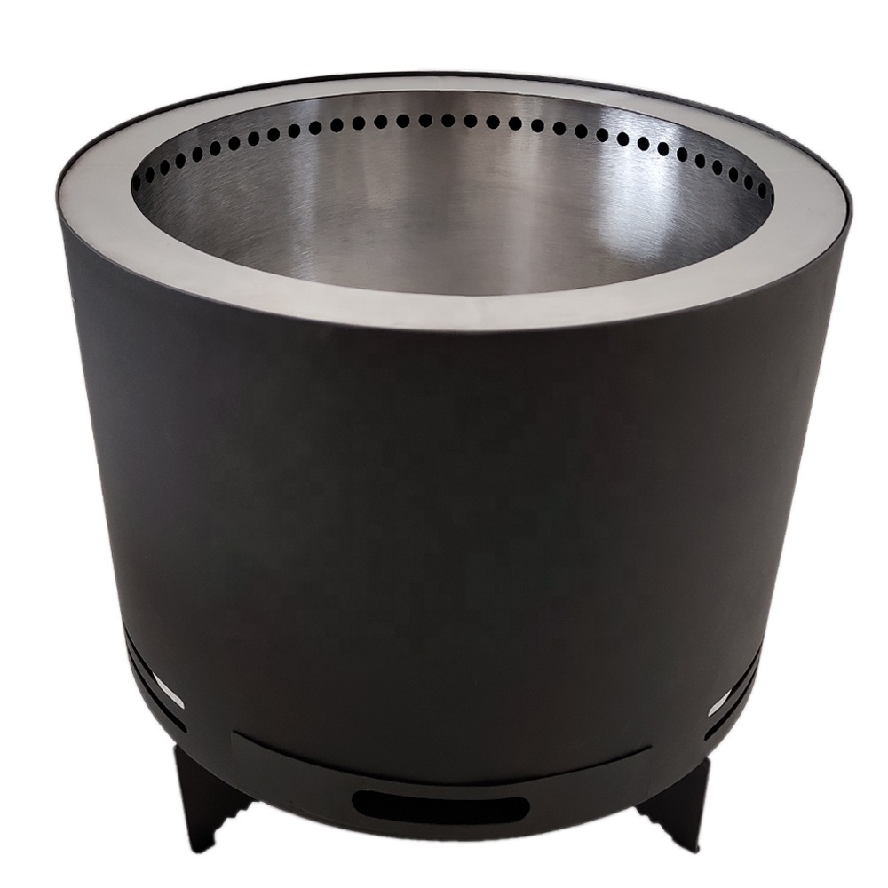 Garden 19 inch steel fire pit smokeless