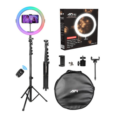 Professional 14 18 21 inch LED Makeup Selfie Ring lights 3000-6500K  photography led ring light with tripod stand remote