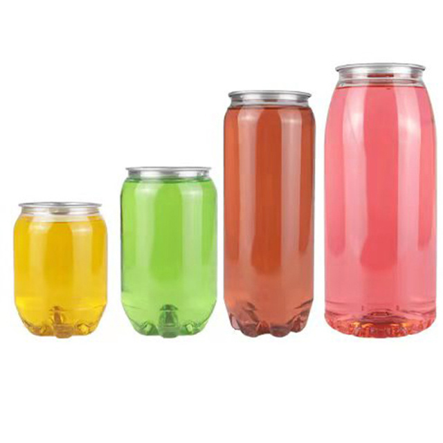 500ML 350ML 375ML 330ML 650ML Label Cup Bulk Custom Drink Transparent Lid Plastic Aluminum Beverage Clear Soda Can