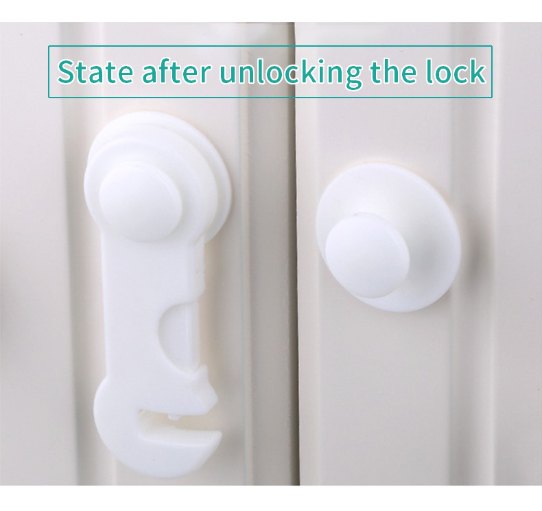 Multifunctional Adjustable sliding door Refrigerator Cabinet toilet lock for child Anti-pinch safety