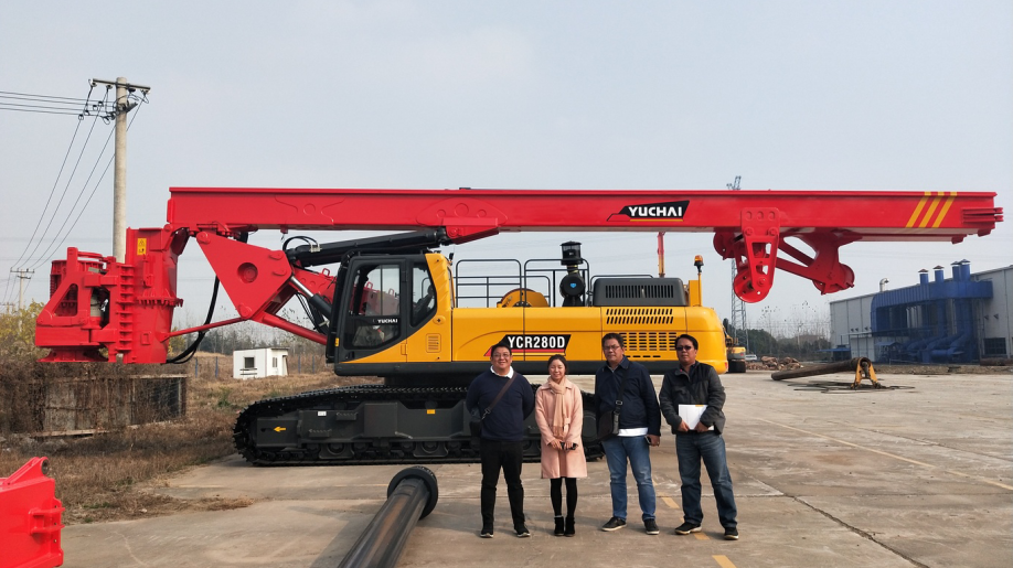 kingkangaroo Rotary Drilling Rig YCR-220, YUCHAI Chinese Crawler Hydraulic Water Well Rotary Drilling Rig with Spare Parts