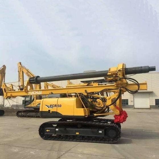 kingkangaroo Rotary Drilling Rig YCR-220, YUCHAI Chinese Crawler Hydraulic Water Well Rotary Drilling Rig with Spare Parts