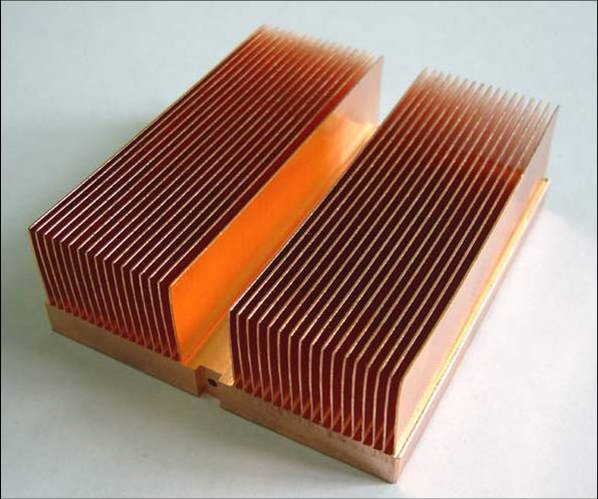 Skived Fin Heat Sinks, Skiving Fin Heatsink, 210X1145X50mm, Copper