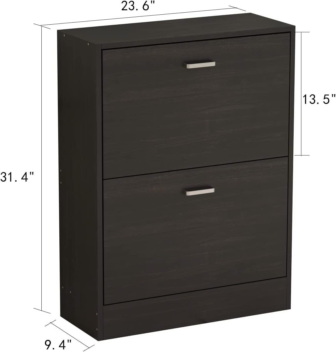 Wholesale factory directly 12 Pair black Shoe rack Storage Cabinet