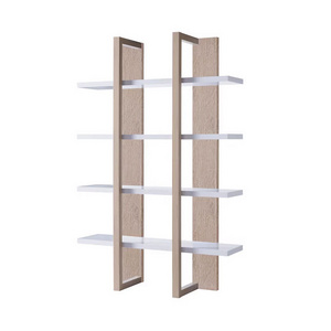 HIKUYA Mdf 5-Shelf Bookcase Large Capacity Bookcase MDF Home Office Open Bookshelf