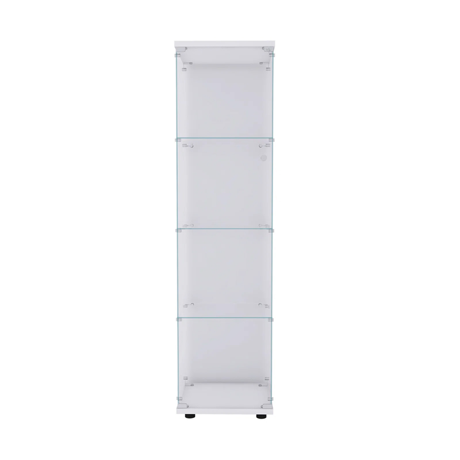 HIKUYA Tower display showcase 4-shelf glass cabinet with locked door for retail store, home, jewel store