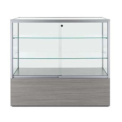 HIKUYA Full vision glass showcase led top light bakery shop cabinet cake display vitrine show case