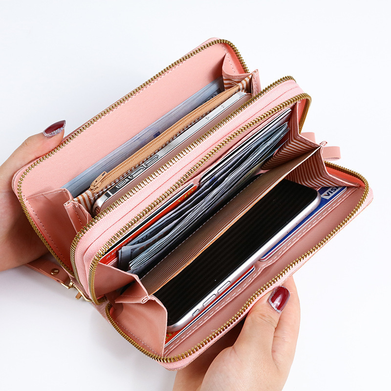 Pu Leather Women Wallets Women Purses Fashion Long Zipper Women's Wallet Money Coin Holder Female Long Purse Female Purse Zipper