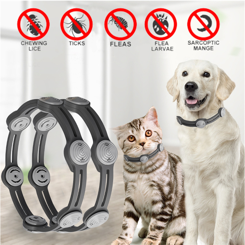 Dog Anti Flea And Ticks Cats Collar Pet Protection Retractable Pet Collars For Puppy Cat Large Dogs Accessories