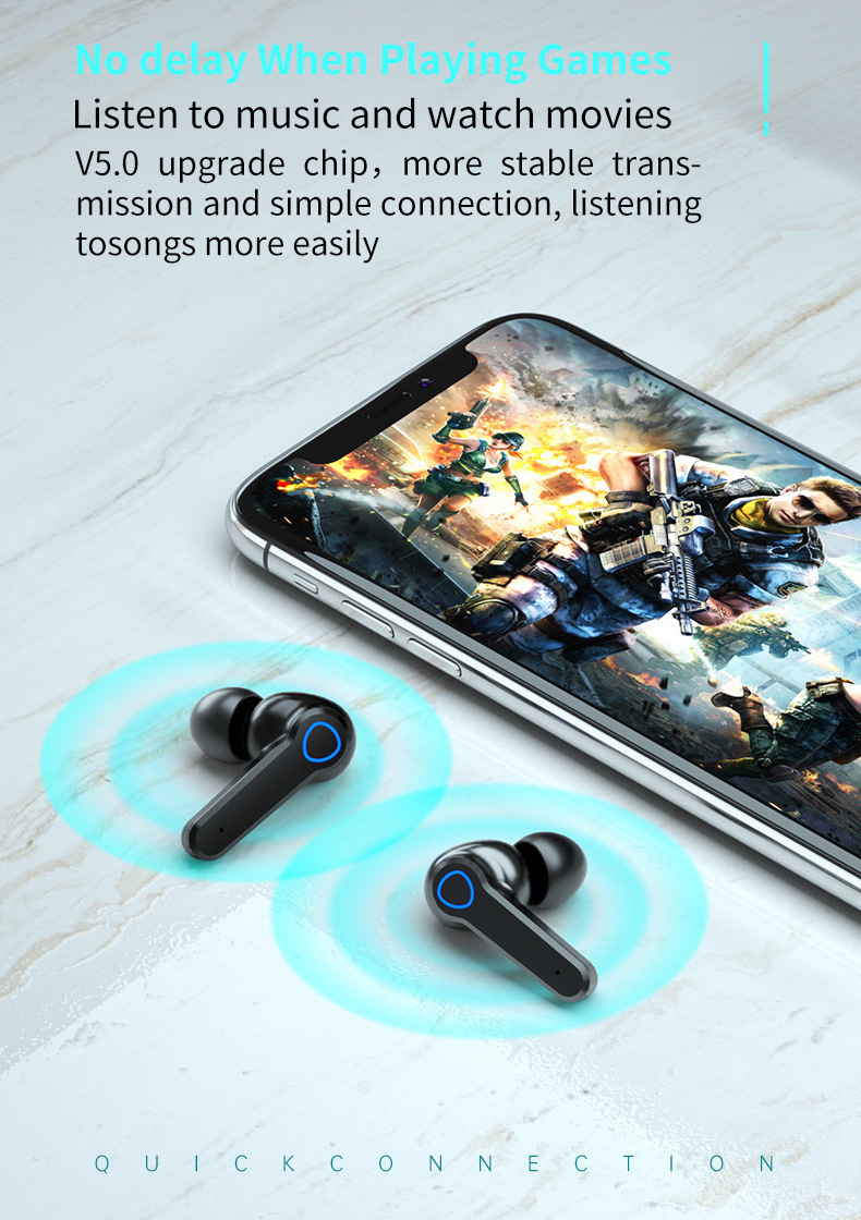 Hot Sale New M19 TWS Bluetooth 5.0 Wireless Stereo Earphones Earbuds  Waterproof Headphone Headset With Charging Case