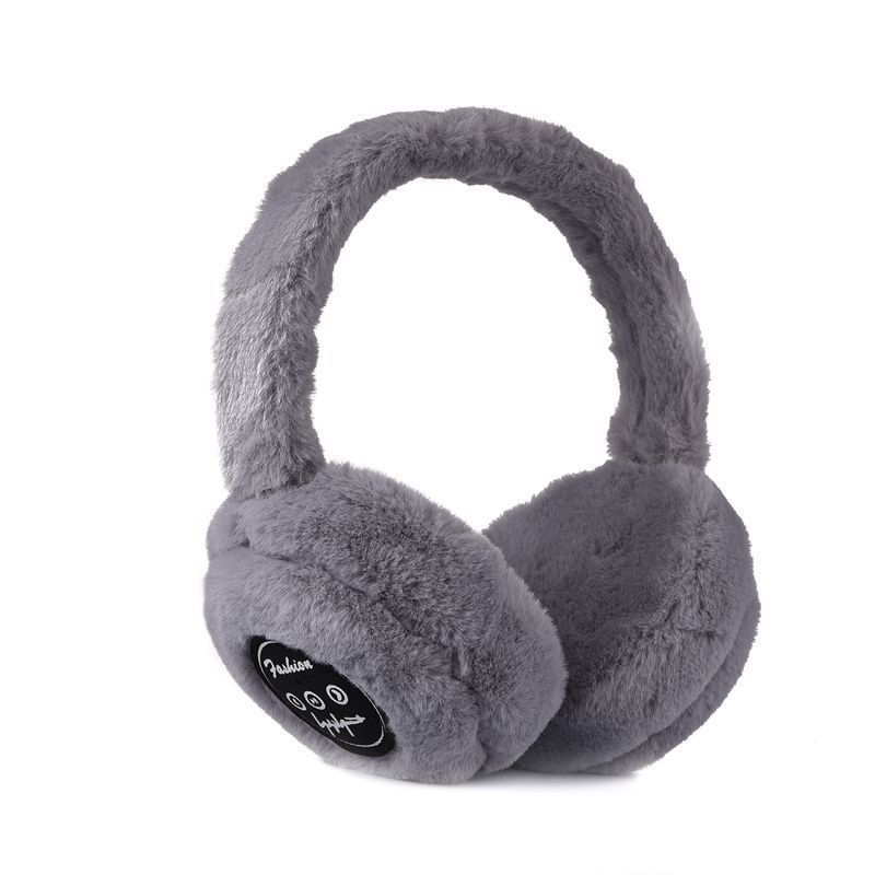 Factory Direct sales Bluetooth 5.0 music earmuffs wireless call earmuffs rabbit fur plush folding earmuffs headphone