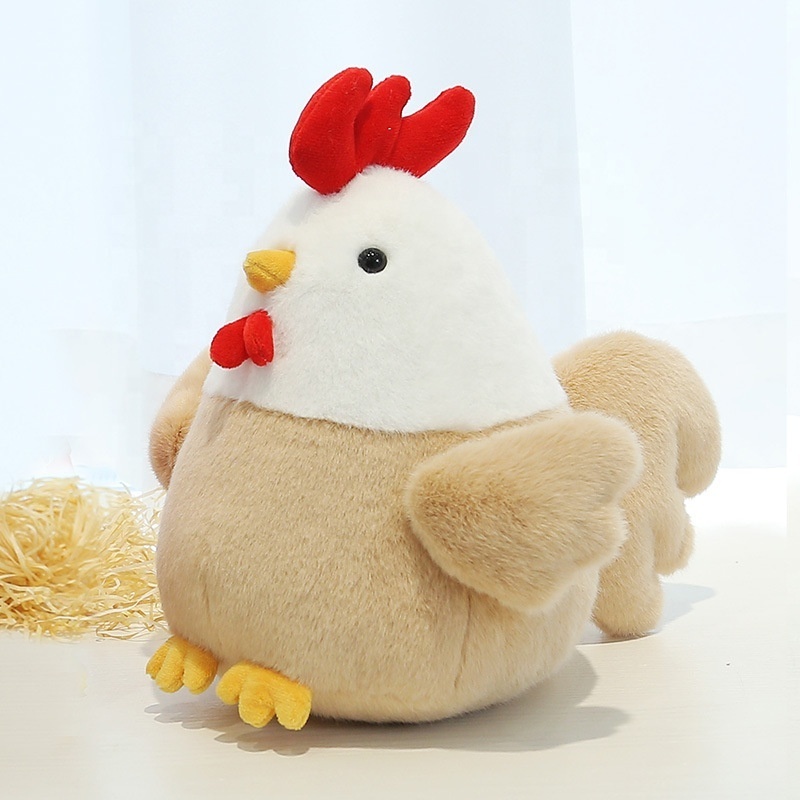 Factory Wholesale Chicken Stuffed 25cm Plush Toys Throw Pillow