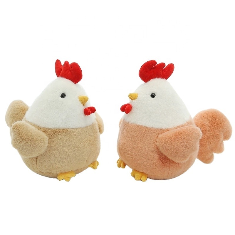 Factory Wholesale Chicken Stuffed 25cm Plush Toys Throw Pillow