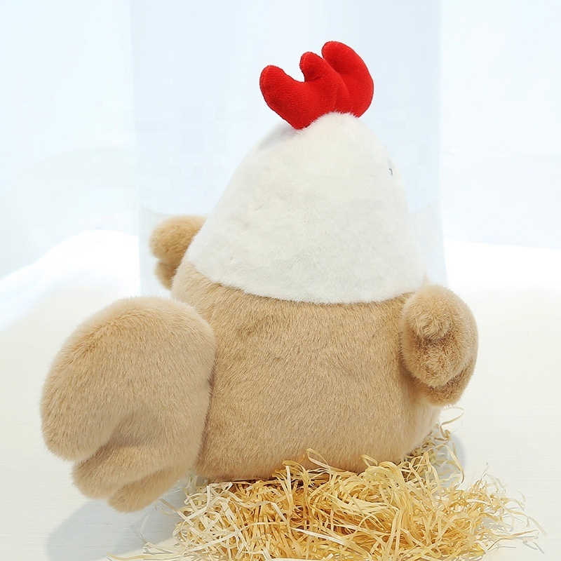 Factory Wholesale Chicken Stuffed 25cm Plush Toys Throw Pillow