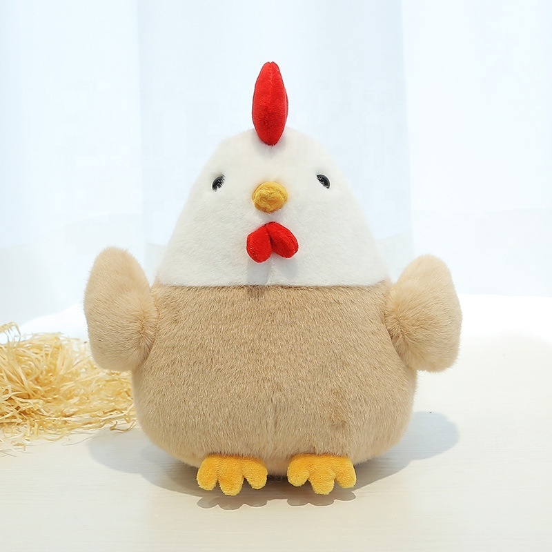 Factory Wholesale Chicken Stuffed 25cm Plush Toys Throw Pillow