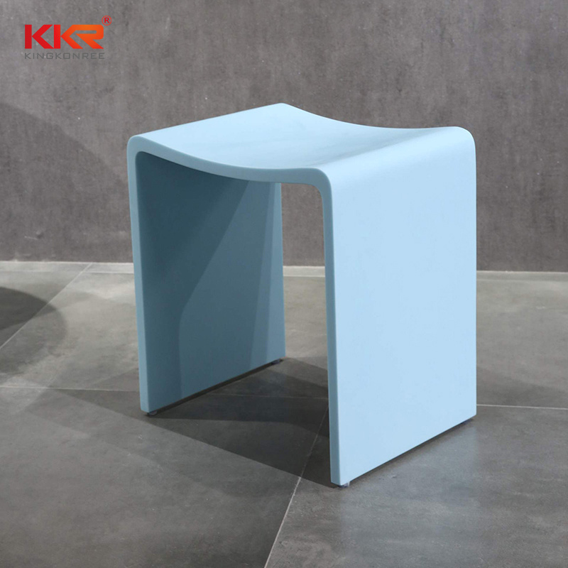 KKR factory 20 years solid surface stool for bathroom shower chair high end shower bench