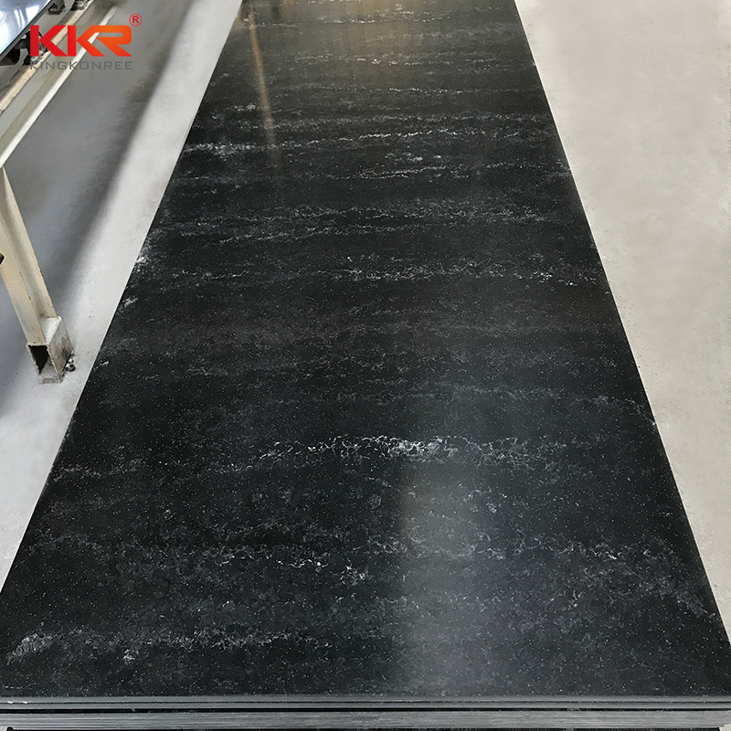 veining artificial acrylic stone solid surface textured marble solid surface sheet