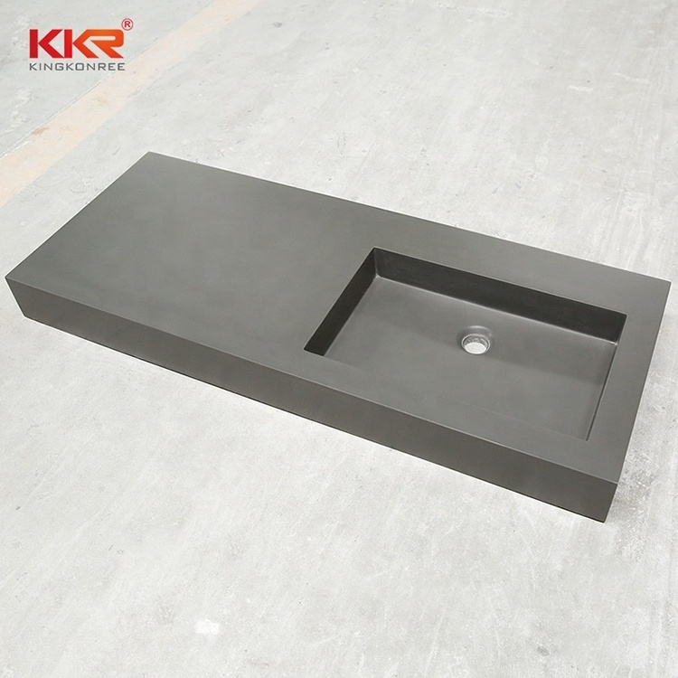 Italian design handmade commercial concrete catch bathroom vanity italy design washbasin sink basin