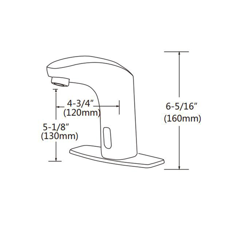 CUPC brass body Touch Free Automatic Sensor tap cold water basin Faucets