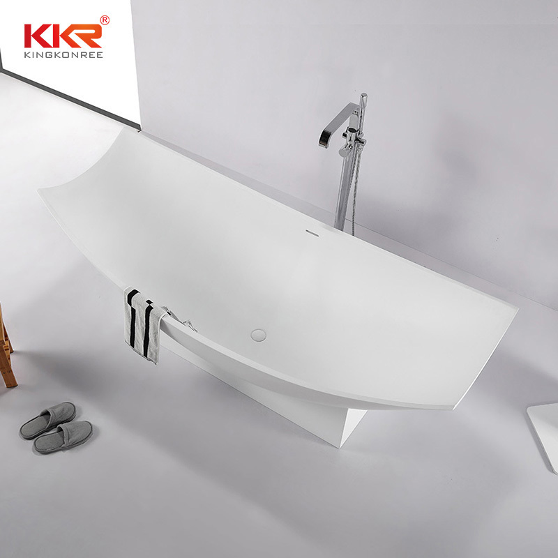 Hammock freestanding bathtub stone solid bathroom bathtub for hotel hammock used bathtub white color unique design