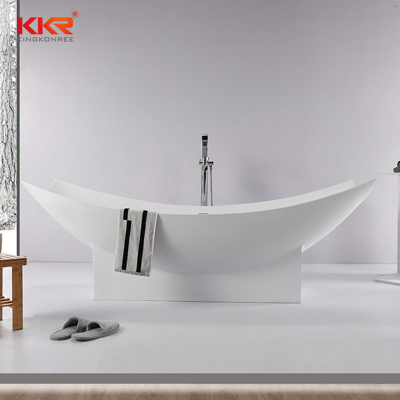 Hammock freestanding bathtub stone solid bathroom bathtub for hotel hammock used bathtub white color unique design