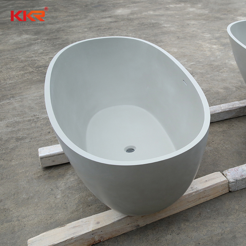 KKR Unique wholesale Large Normal Bathtub Artificial Stone Solid Surface Soaking Hammock Bathtub