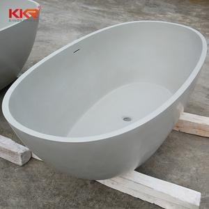 KKR Unique wholesale Large Normal Bathtub Artificial Stone Solid Surface Soaking Hammock Bathtub