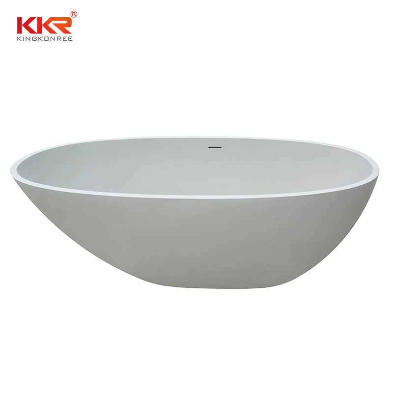 KKR Unique wholesale Large Normal Bathtub Artificial Stone Solid Surface Soaking Hammock Bathtub