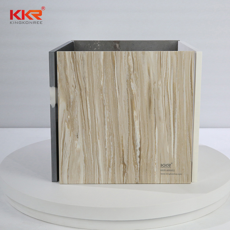 Faux Stone Panels High Density Acrylic Solid Surface Marble Look Wall Panel