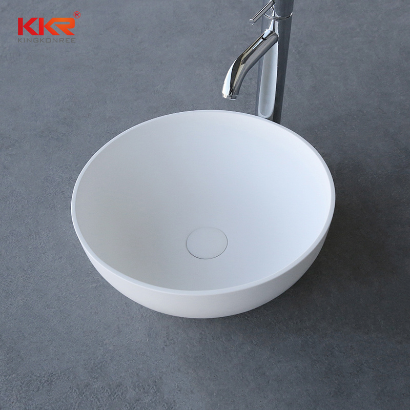 2022 Bathroom Sink Hand Wash Basin Hot Sale Countertop Ceramic Black Red White Light Stone OEM Item Surface Packing