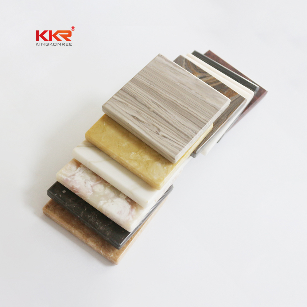 KKR artificial stone acrylic solid surface sheet 12mm