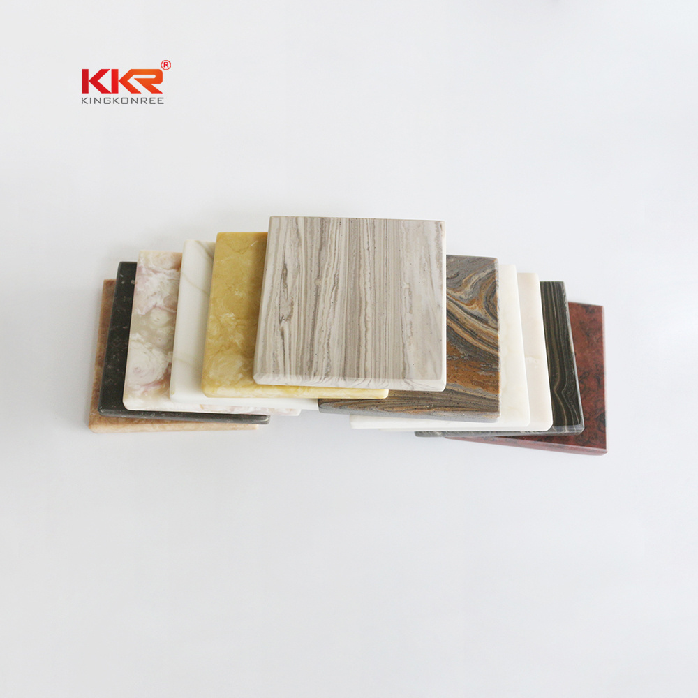 KKR artificial stone acrylic solid surface sheet 12mm