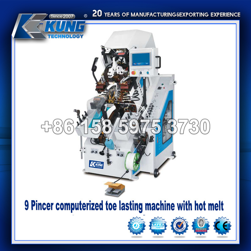 Automatic computerized  shoe toe upper moulding machine toe Lasting Machine with hot melt